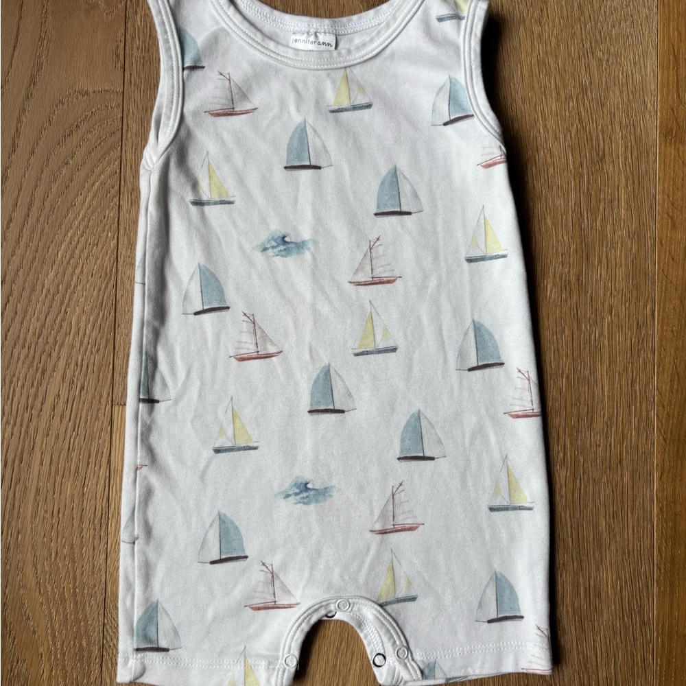 Sailboat Print Kids One Piece